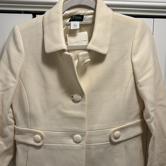 J Crew wool blend double cloth coat NWT size 2 - Picture 5 of 7